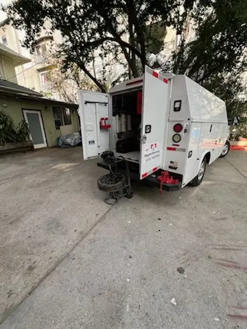 Magnet Plumbing service vehicle on-site for Water Heater Repair in Rainbow Springs